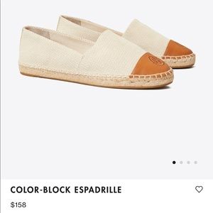 Tory Burch Colorblock Espadrilles Womans 8